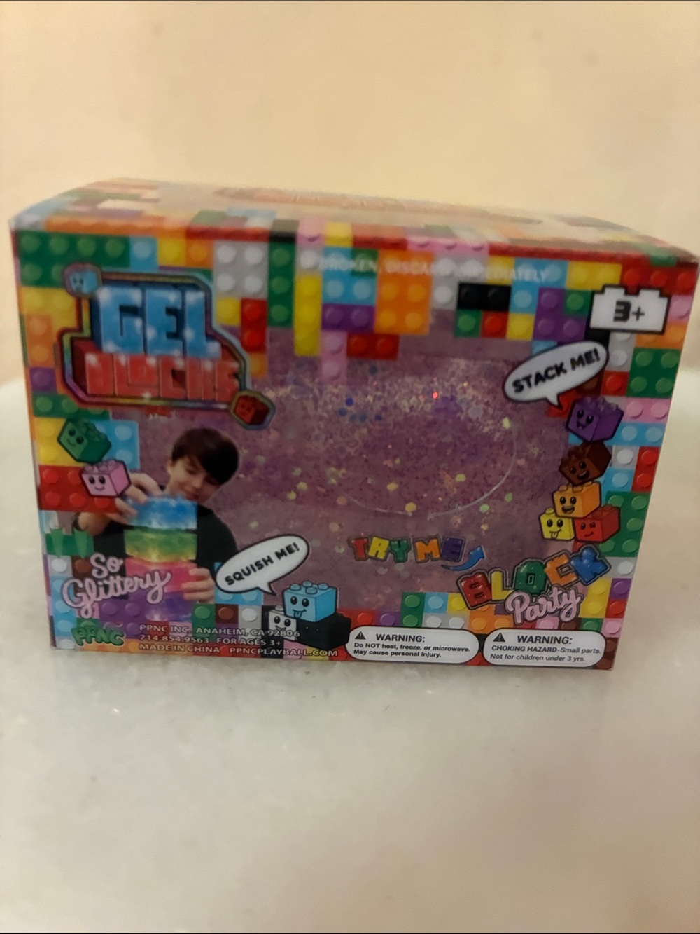 Glittery Squishy Toy - Pink